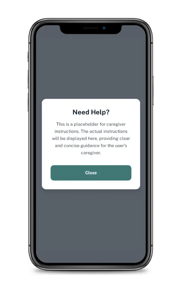 Caregiver screen
